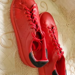 Adidas Stan Smith Red Leather Recon Low Sneakers